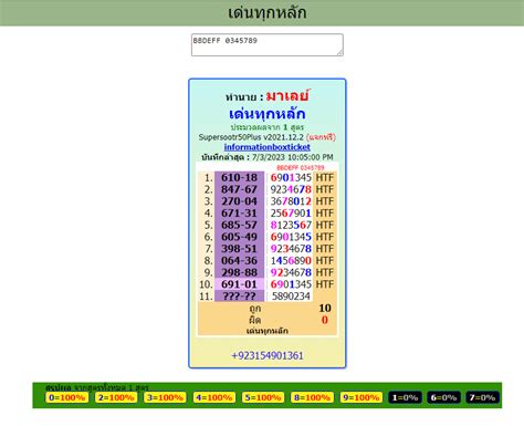 bangkok weekly lottery vip tips free